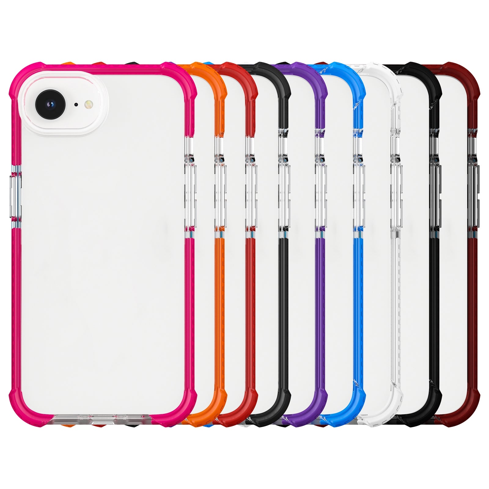 For-iPhone-16e-/-17e-Acrylic-Full-Coverage-Shockproof-Phone-Case(Black)