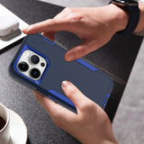 For-iPhone-16-Plus-2-in-1-PC-Hybrid-TPU-Phone-Case(Gray+Fluorescent-Green)