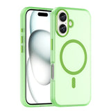 For-iPhone-16-MagSafe-Frosted-Translucent-TPU-+-PC-Full-Coverage-Phone-Case(Green)