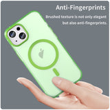 For-iPhone-16-MagSafe-Frosted-Translucent-TPU-+-PC-Full-Coverage-Phone-Case(Green)