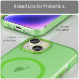 For-iPhone-16-MagSafe-Frosted-Translucent-TPU-+-PC-Full-Coverage-Phone-Case(Green)