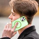 For-iPhone-16-MagSafe-Frosted-Translucent-TPU-+-PC-Full-Coverage-Phone-Case(Green)