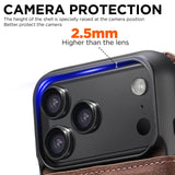 For-iPhone-17-Pro-Max-Suteni-Q05-2-in-1-Multi-function-MagSafe-Wallet-Litchi-Leather-Phone-Case(Brown)
