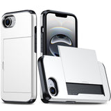 For-iPhone-17e-/-16e-Shockproof-Armor-Phone-Case-with-Card-Slot(White)