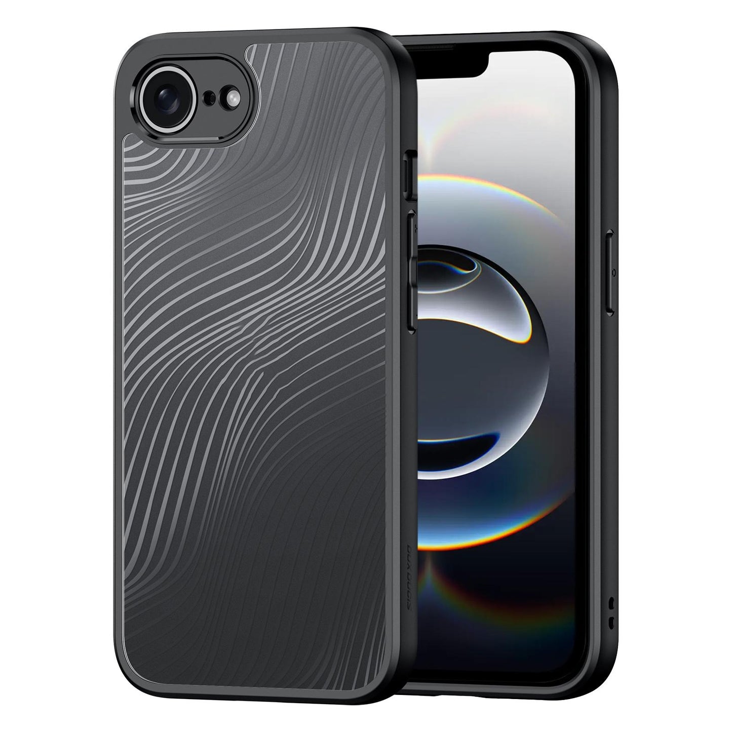 For-iPhone-17e-/-16e-DUX-DUCIS-Aimo-Series-Frosted-Feel-Phone-Case(Black)