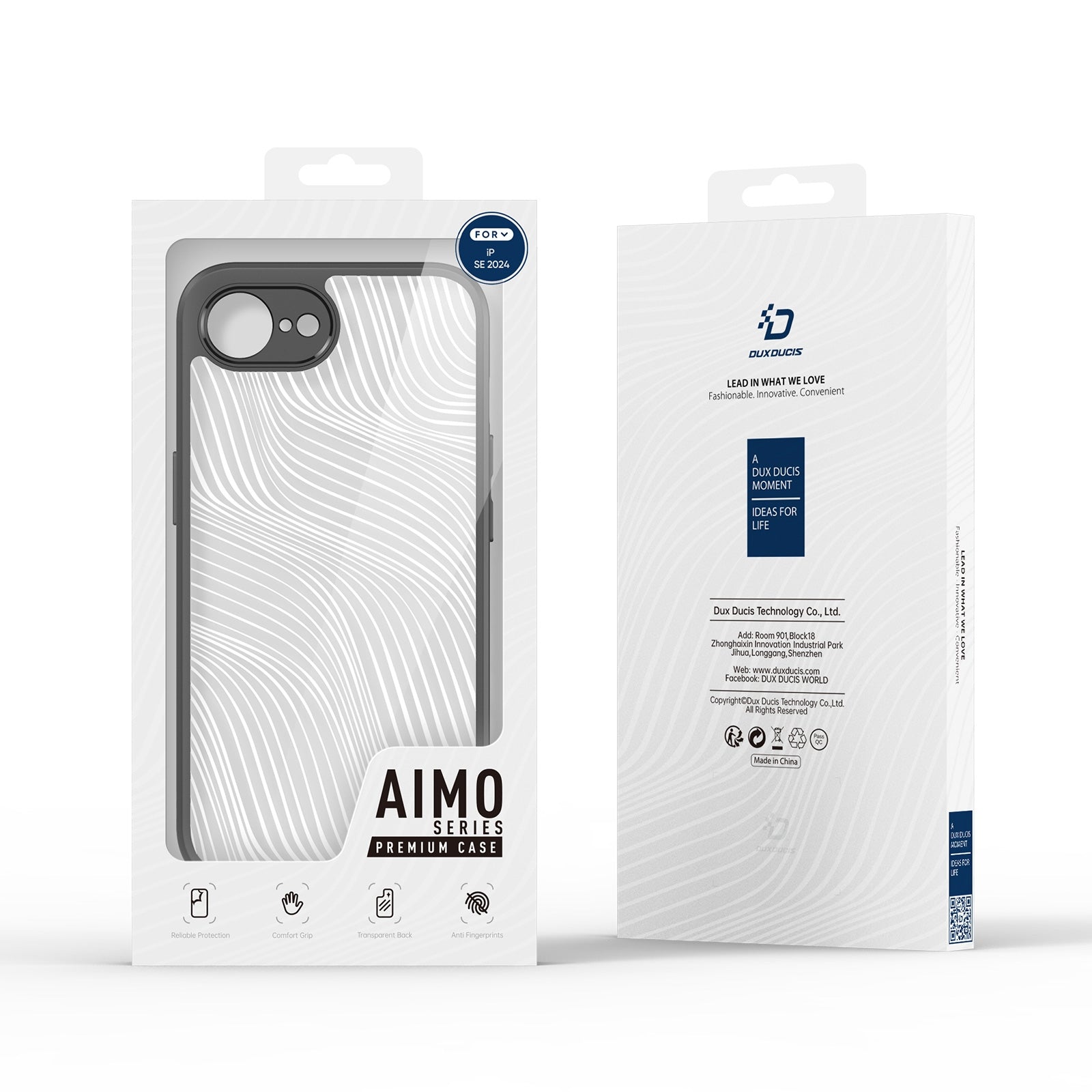 For-iPhone-17e-/-16e-DUX-DUCIS-Aimo-Series-Frosted-Feel-Phone-Case(Black)