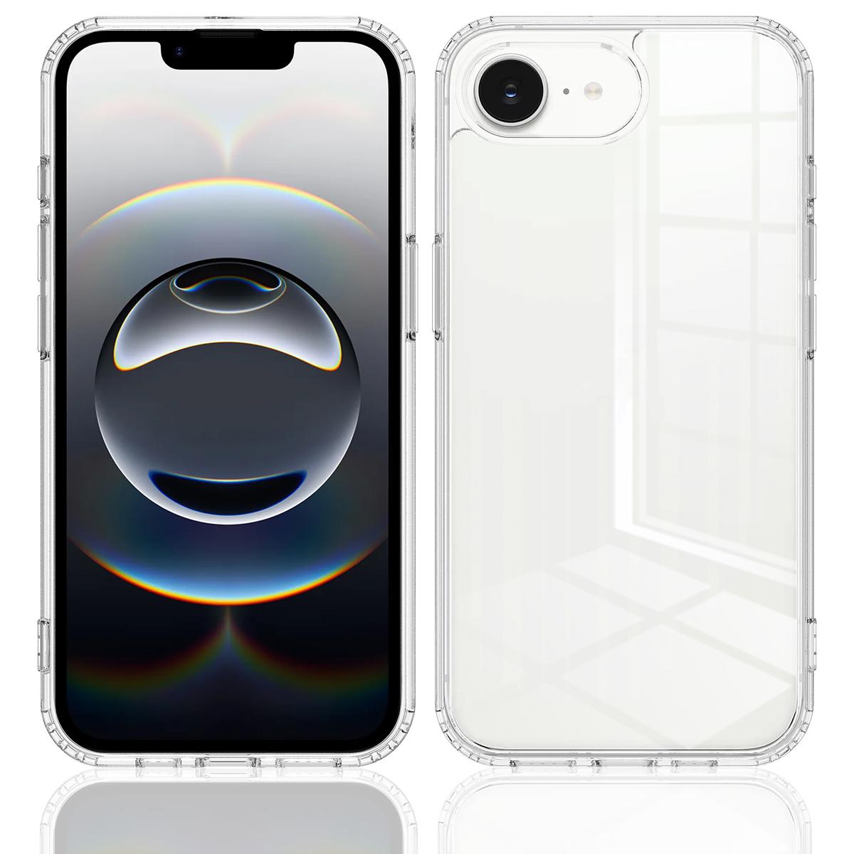 For-iPhone-17e-/-16e-Scratchproof-Acrylic-TPU-Phone-Case(Transparent)