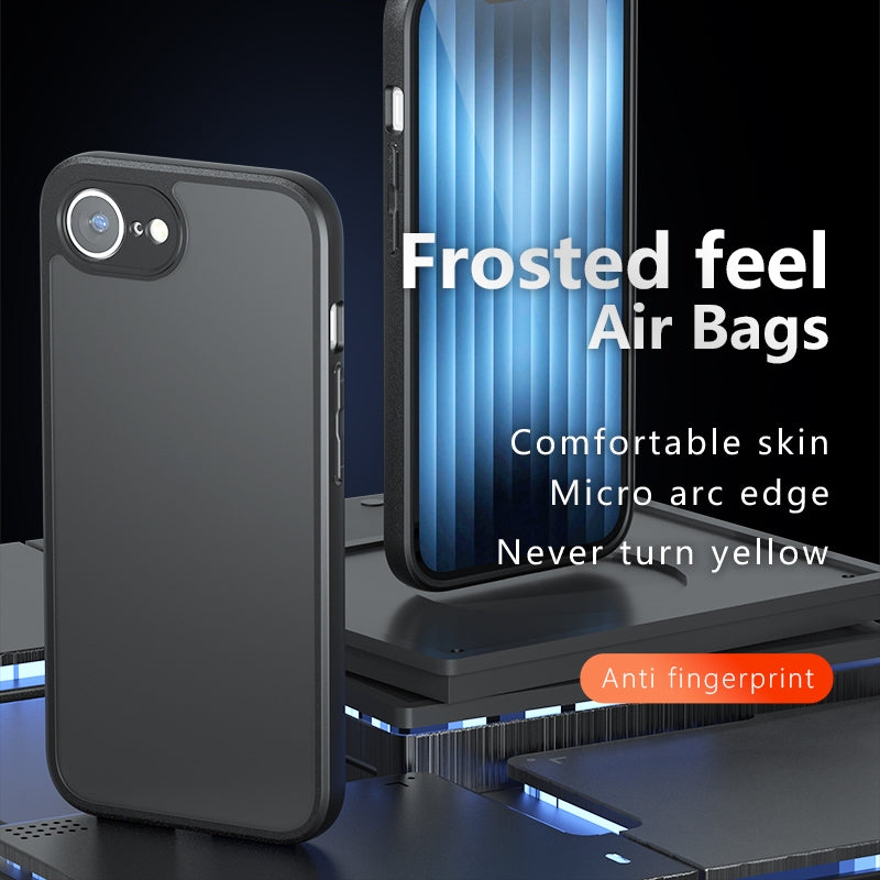 For-iPhone-17e-/-16e-Armor-Precise-Hole-PC-Hybrid-TPU-Phone-Case(Transparent)