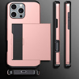 For-iPhone-17e-/-16e-Shockproof-Armor-Phone-Case-with-Card-Slot(Silver)