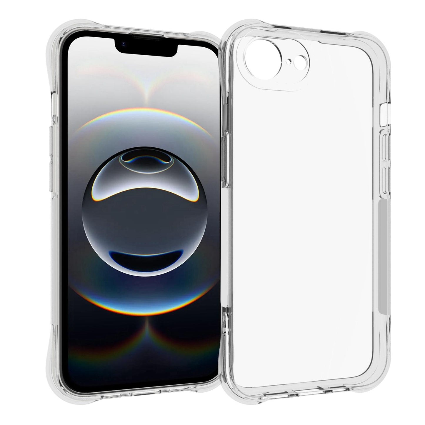 For-iPhone-17e-/-16e-Shockproof-Non-slip-Thickening-TPU-Phone-Case(Transparent)