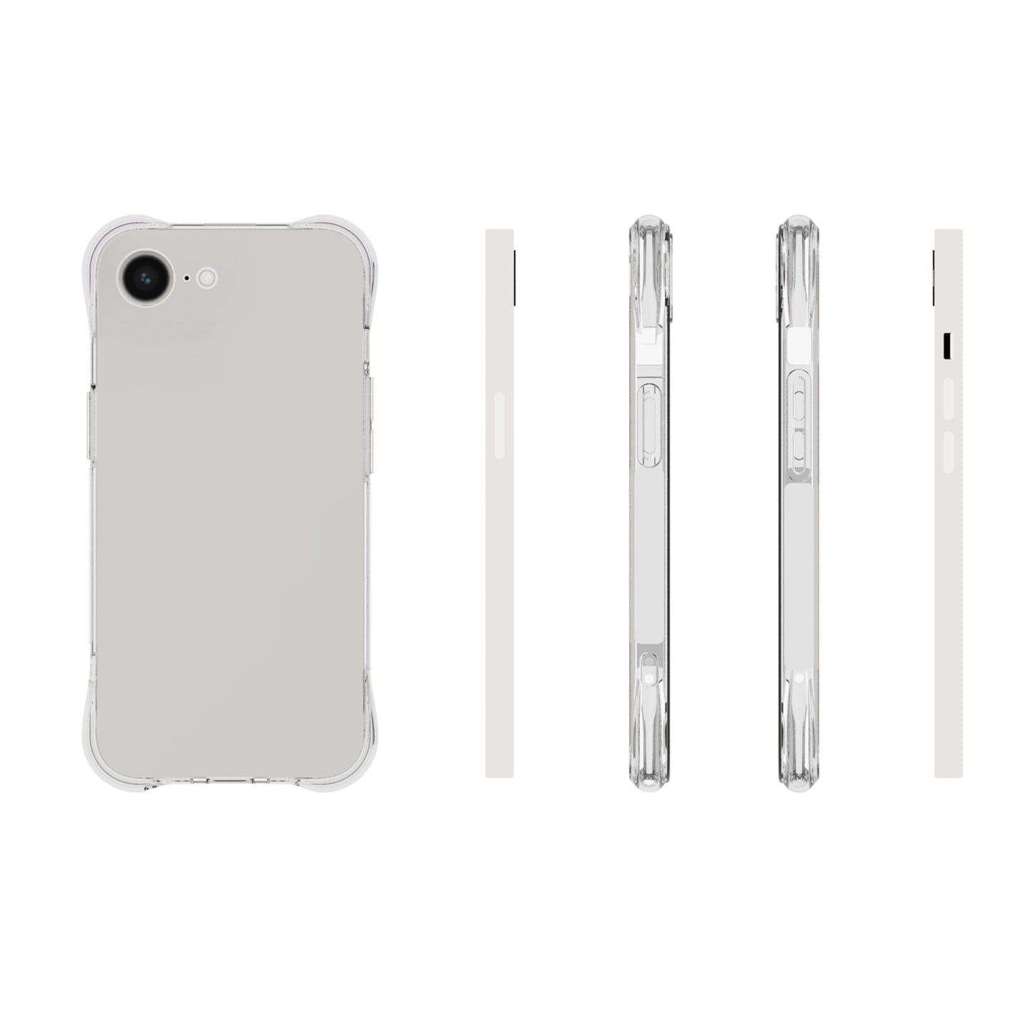 For-iPhone-17e-/-16e-Shockproof-Non-slip-Thickening-TPU-Phone-Case(Transparent)