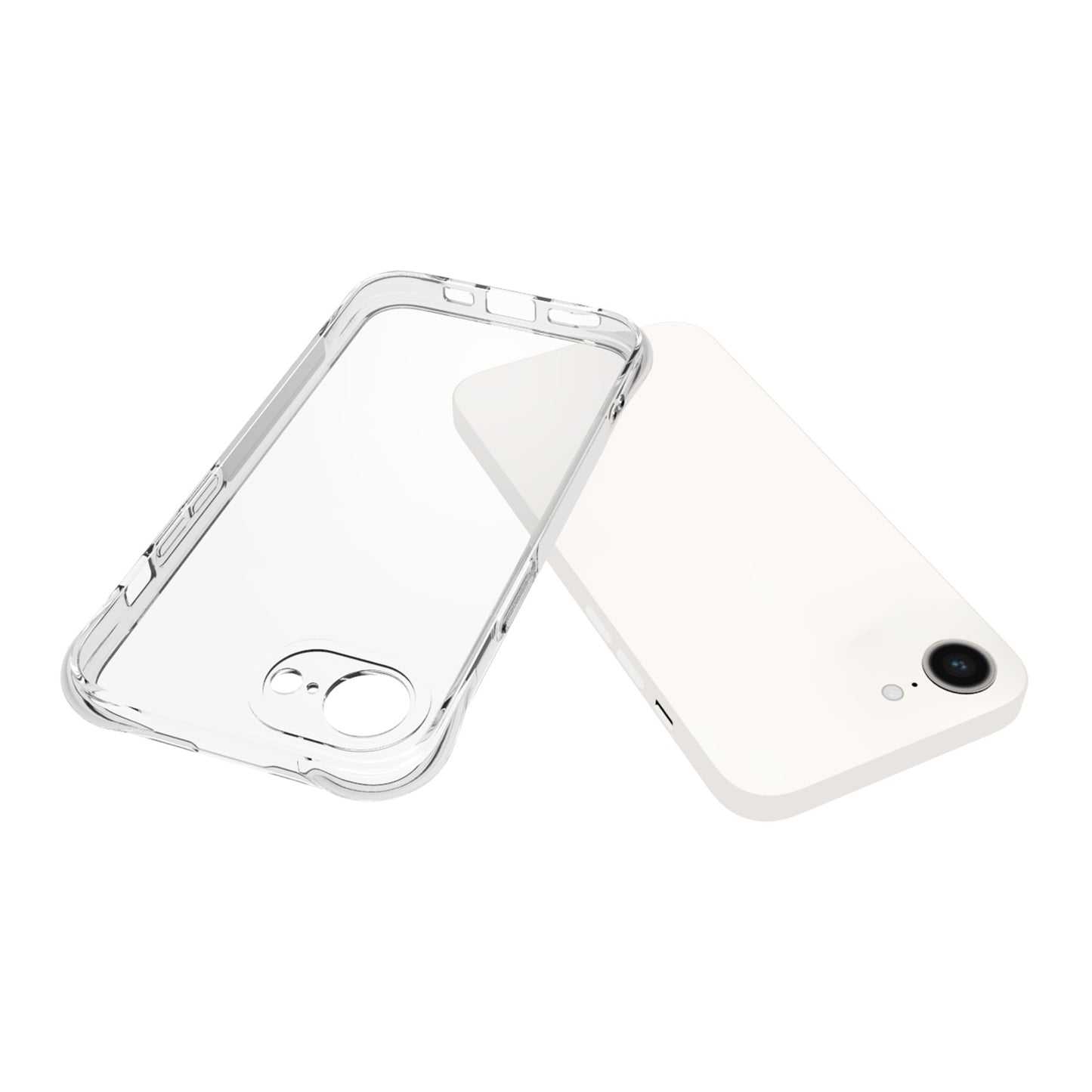 For-iPhone-17e-/-16e-Shockproof-Non-slip-Thickening-TPU-Phone-Case(Transparent)