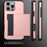 For-iPhone-17e-/-16e-Shockproof-Armor-Phone-Case-with-Card-Slot(Red)
