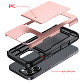 For-iPhone-17e-/-16e-Shockproof-Armor-Phone-Case-with-Card-Slot(Red)