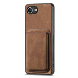 For-iPhone-17e-/-16e-Retro-Leather-Card-Bag-Magnetic-Phone-Case(Brown)