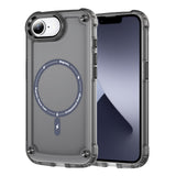 For-iPhone-17e-/-16e-Skin-Feel-TPU-+-PC-MagSafe-Magnetic-Phone-Case(Transparent-Black)