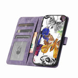 For-iPhone-17-Pro-Max-Skin-feel-Embossed-Butterfly-Leather-Phone-Case(Purple)
