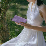 For-iPhone-17-Pro-Max-Skin-feel-Embossed-Butterfly-Leather-Phone-Case(Purple)
