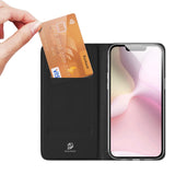 For-iPhone-17e-/-16e-DUX-DUCIS-Skin-Pro-Series-Flip-Leather-Phone-Case(Black)