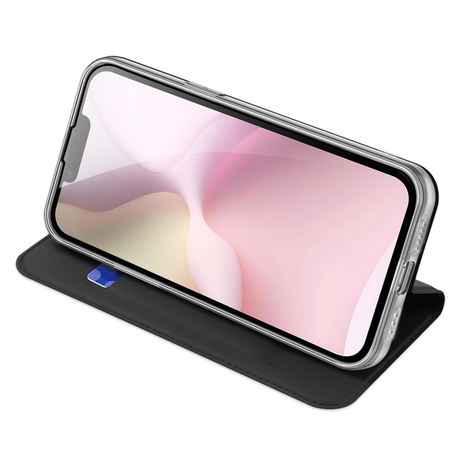 For-iPhone-17e-/-16e-DUX-DUCIS-Skin-Pro-Series-Flip-Leather-Phone-Case(Black)