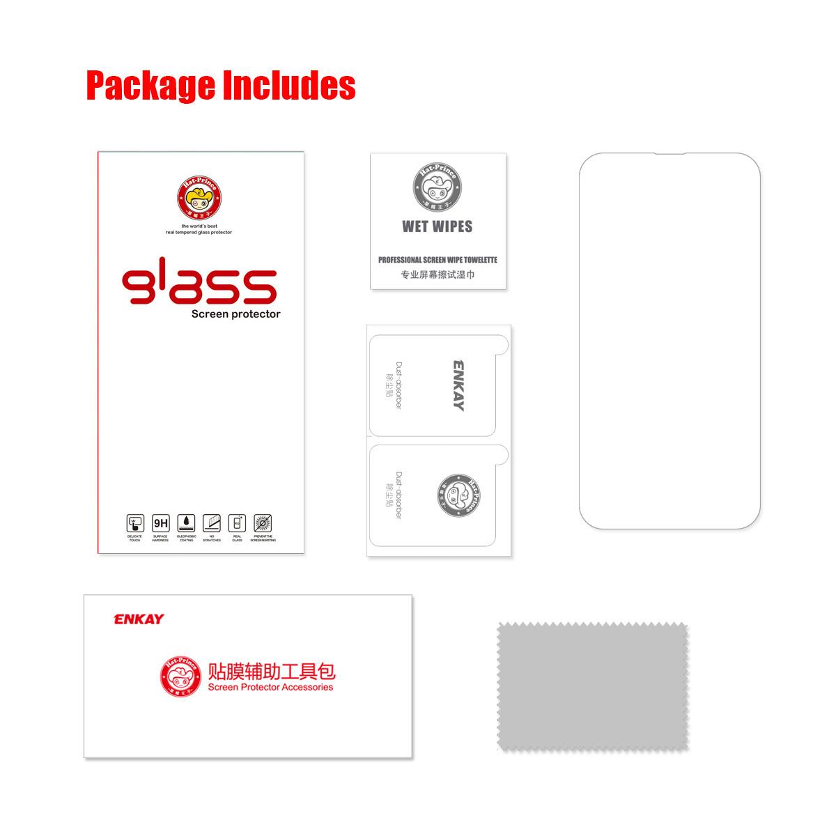 For-iPhone-17e-/-16e-ENKAY-Hat-Prince-0.26mm-9H-2.5D-High-Aluminum-silicon-Tempered-Glass-Film