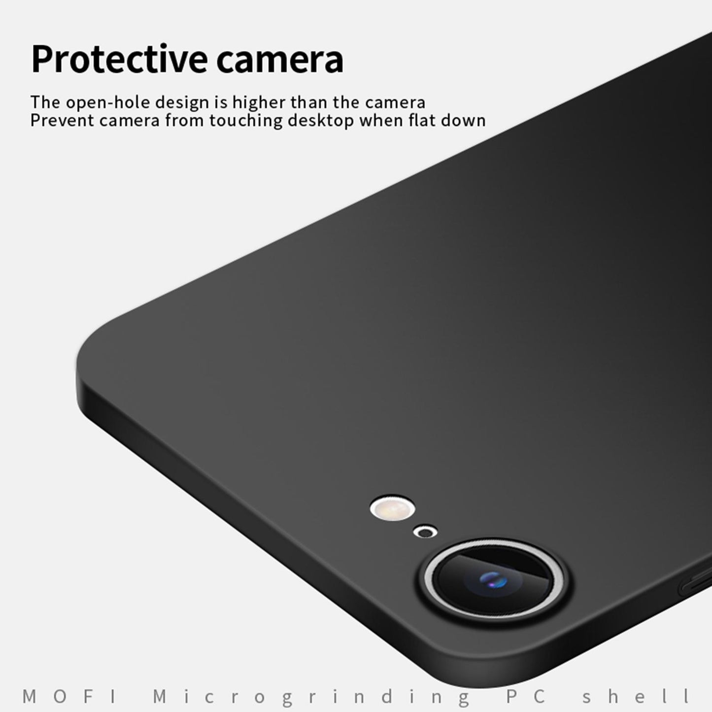 For-iPhone-17e-/-16e-MOFI-Frosted-PC-Ultra-thin-Hard-Phone-Case(Blue)