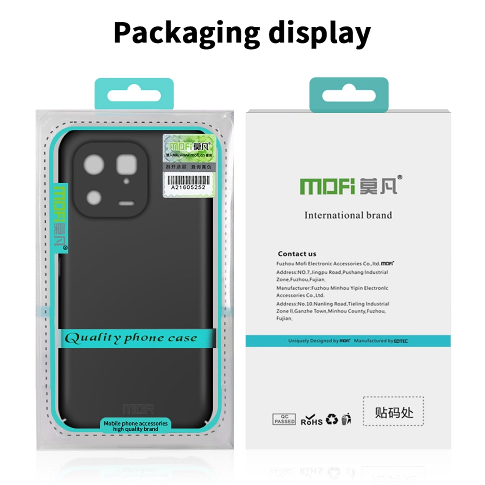For-iPhone-17e-/-16e-MOFI-Frosted-PC-Ultra-thin-Hard-Phone-Case(Blue)