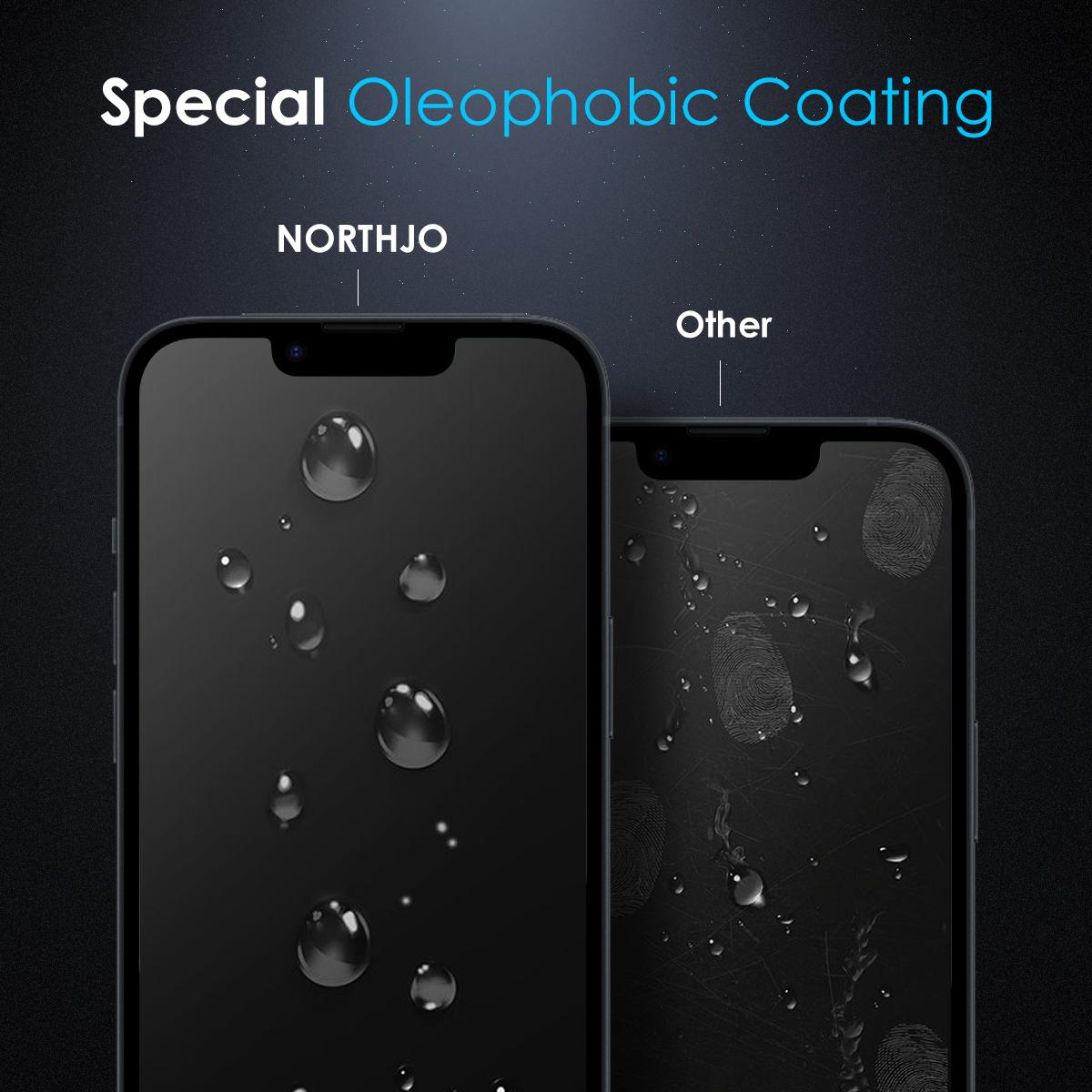 For-iPhone-17e-/-16e-NORTHJO-A++-Screen-Protector-Tempered-Glass-Film(Clear)