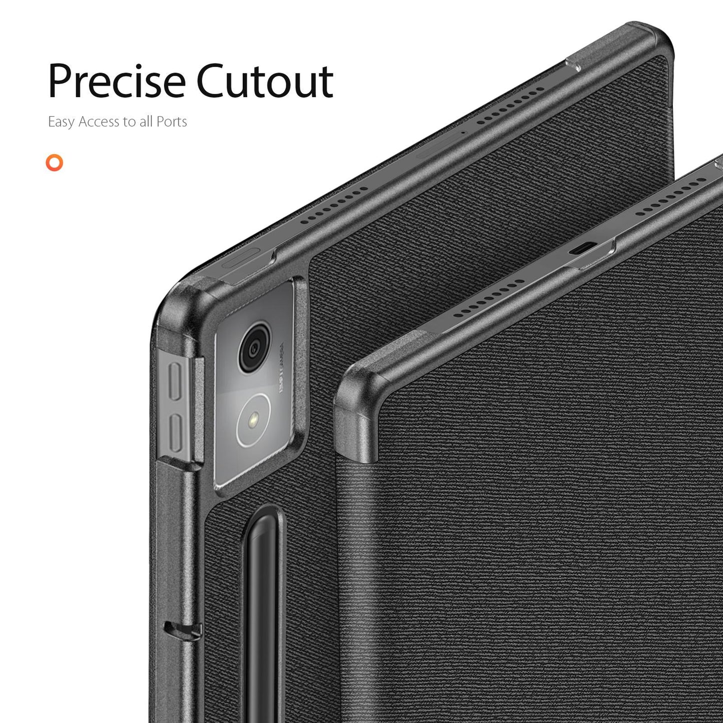 For-Lenovo-Idea-Tab-Pro-DUX-DUCIS-Domo-Series-Magnetic-Flip-Leather-Tablet-Case(Black)