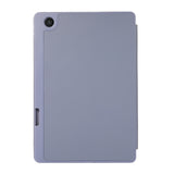 For-Lenovo-Tab-M10-Plus-10.6-3rd-Gen-2022-Solid-Color-3-folding-Leather-Tablet-Case(Lavender-Grey)
