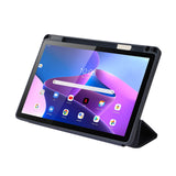 For-Lenovo-Tab-M10-Plus-10.6-3rd-Gen-2022-Solid-Color-3-folding-Leather-Tablet-Case(Lavender-Grey)