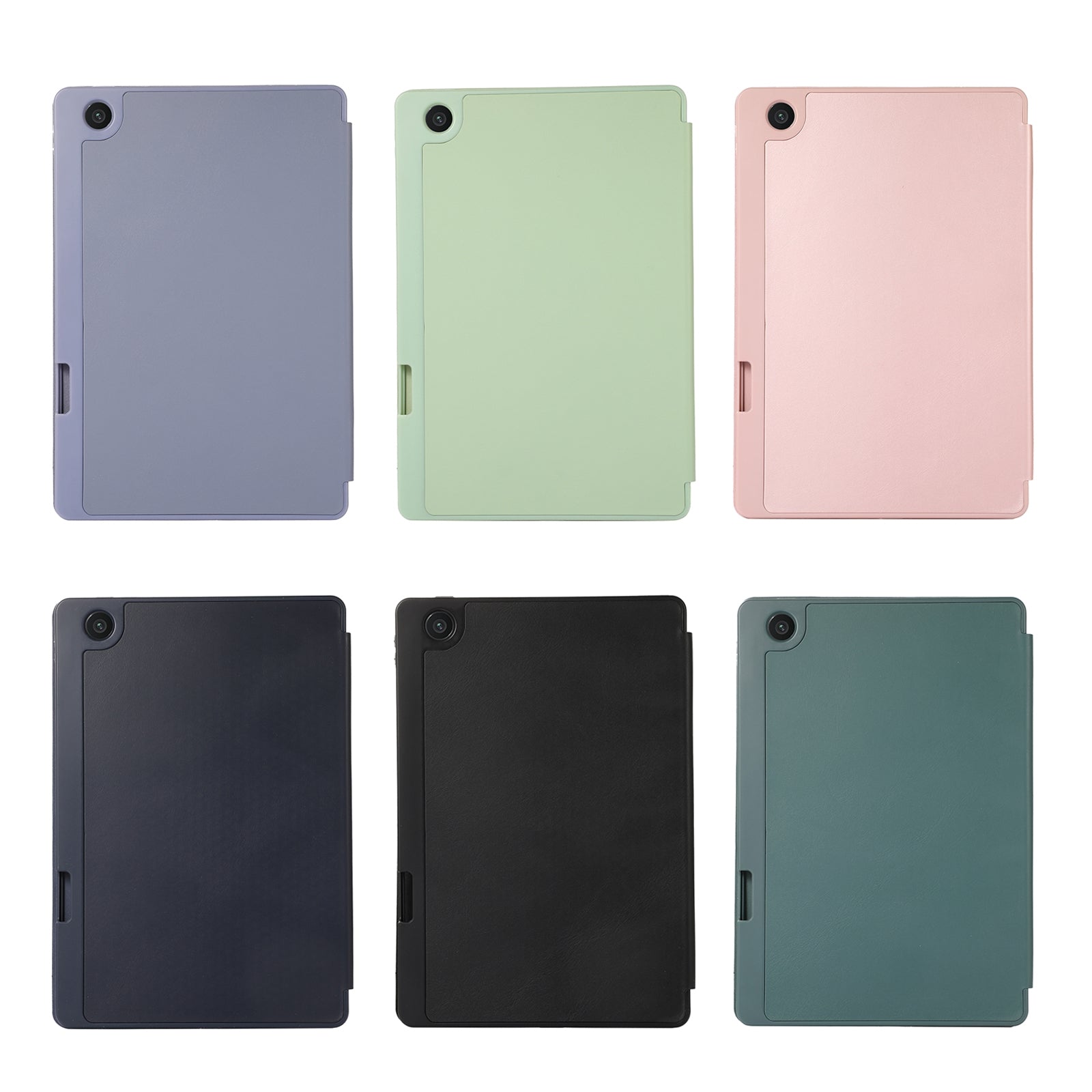 For-Lenovo-Tab-M10-Plus-10.6-3rd-Gen-2022-Solid-Color-3-folding-Leather-Tablet-Case(Lavender-Grey)