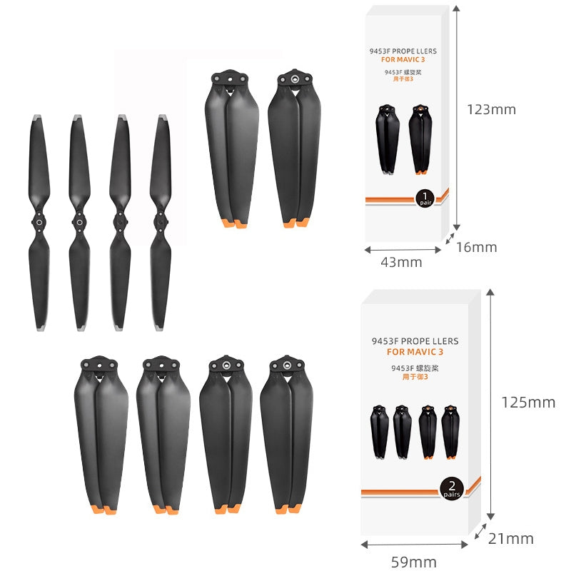 For-Mavic-3-2pairs-9453F-2-Orange-Paddle-Tip-Quick-Release-Blades