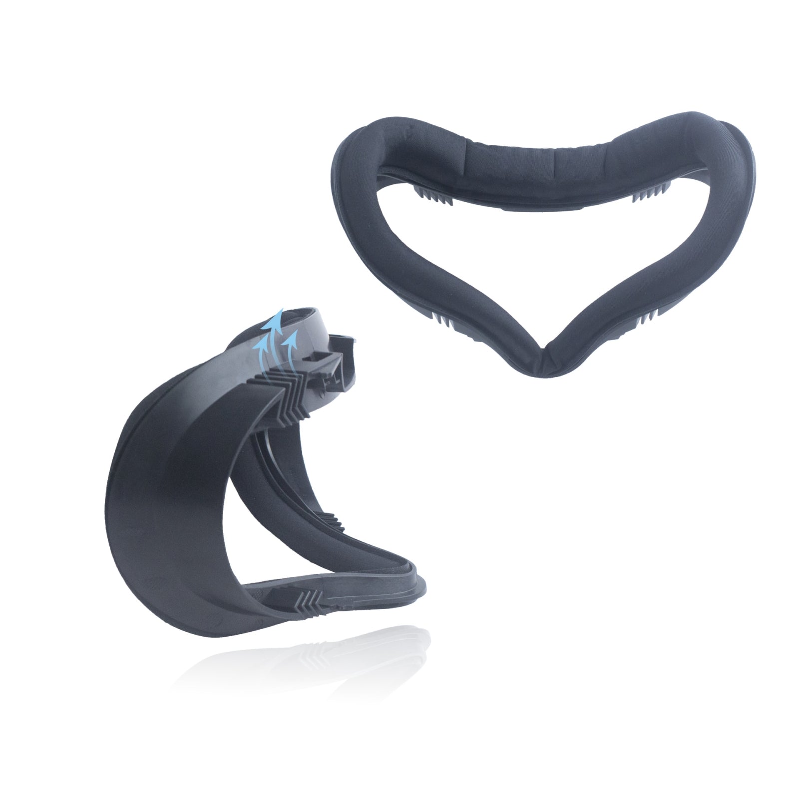 For-Meta-Quest-2-VR-Headset-Anti-sweat-Eye-Mask-VR-Facial-Interface-Bracket-Cover(Black)