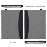For-Microsoft-Surface-Pro-10-/-9-Cloth-Texture-Stitching-Leather-Tablet-Case(Black)