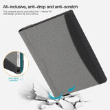 For-Microsoft-Surface-Pro-10-/-9-Cloth-Texture-Stitching-Leather-Tablet-Case(Black)