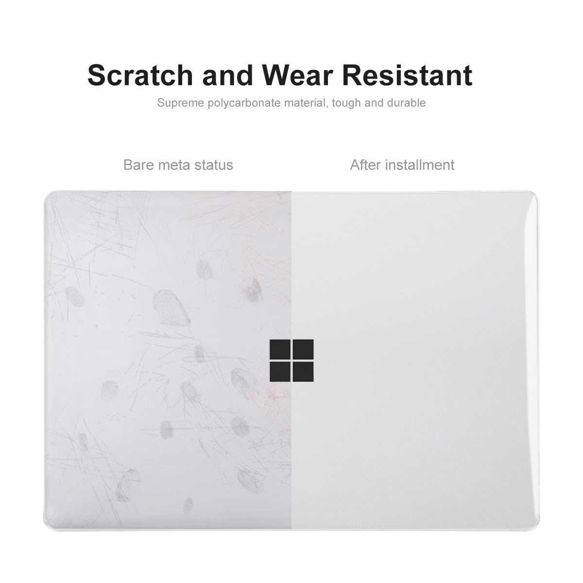 For-Microsoft-Surface-Laptop-2/3/4/5-13.5-Cloth-1769/1867/1958/1950-ENKAY-Hat-Prince-Shockproof-Crystal-Hard-Case(Transparent)