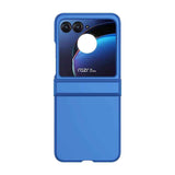 For-Motorola-Razr-40-Ultra-Skin-Feel-PC-Phone-Case-with-Hinge(Blue)