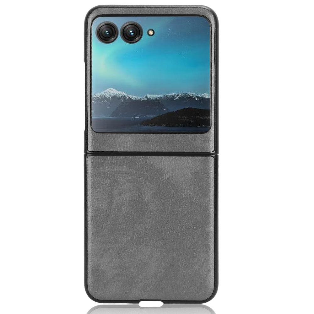 For-Motorola-Moto-Razr-40-Ultra-Litchi-Texture-Back-Cover-Phone-Case(Grey)