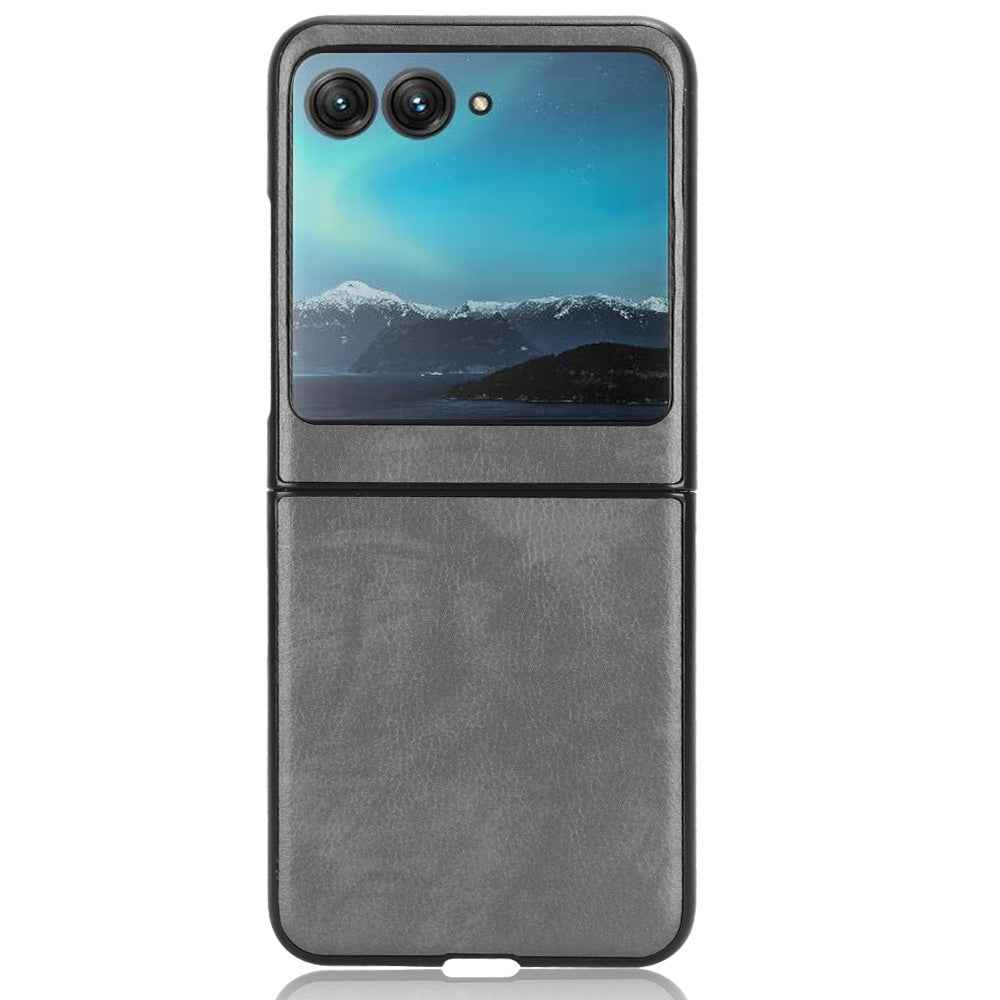 For-Motorola-Moto-Razr-40-Ultra-Litchi-Texture-Back-Cover-Phone-Case(Grey)