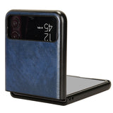 For-Motorola-Moto-Razr-40-Litchi-Texture-Back-Cover-Phone-Case(Blue)