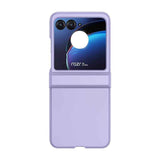 For-Motorola-Razr-40-Ultra-Skin-Feel-PC-Phone-Case-with-Hinge(Purple)