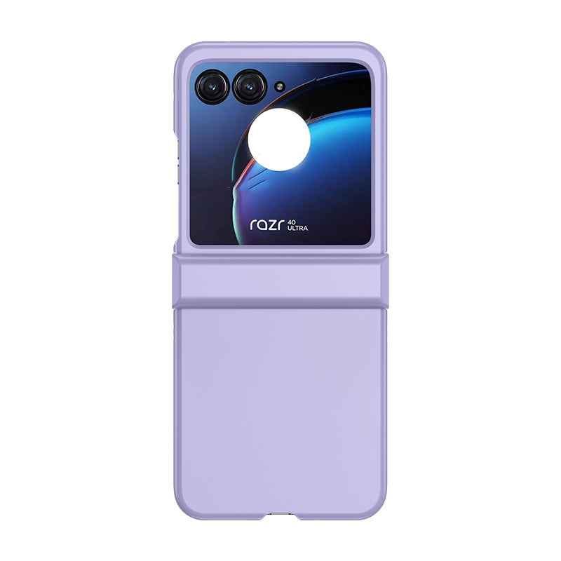 For-Motorola-Razr-40-Ultra-Skin-Feel-PC-Phone-Case-with-Hinge(Purple)