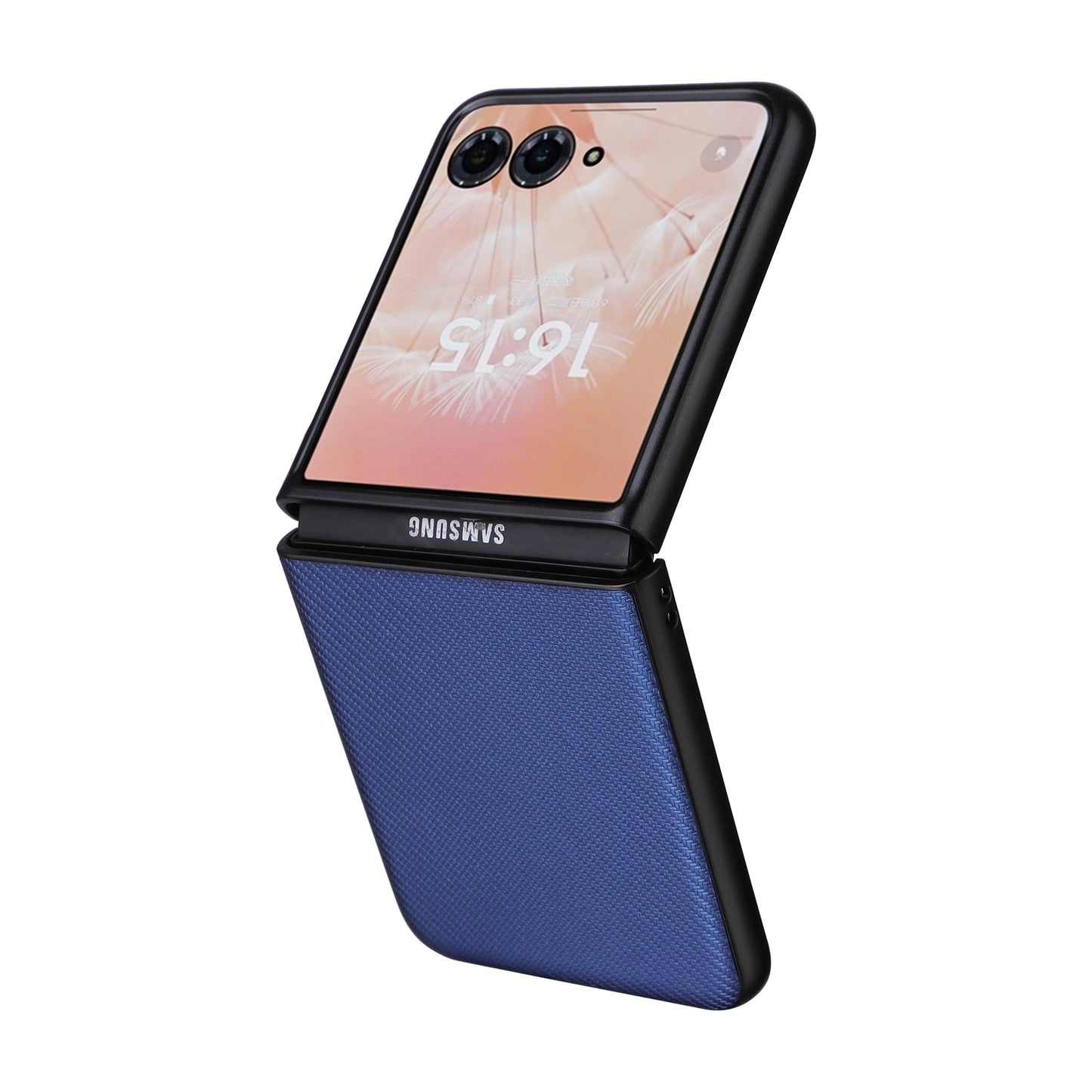 For-Motorola-Moto-Razr-50-Ultra-PU-Leather-PC-Phone-Case(Blue)