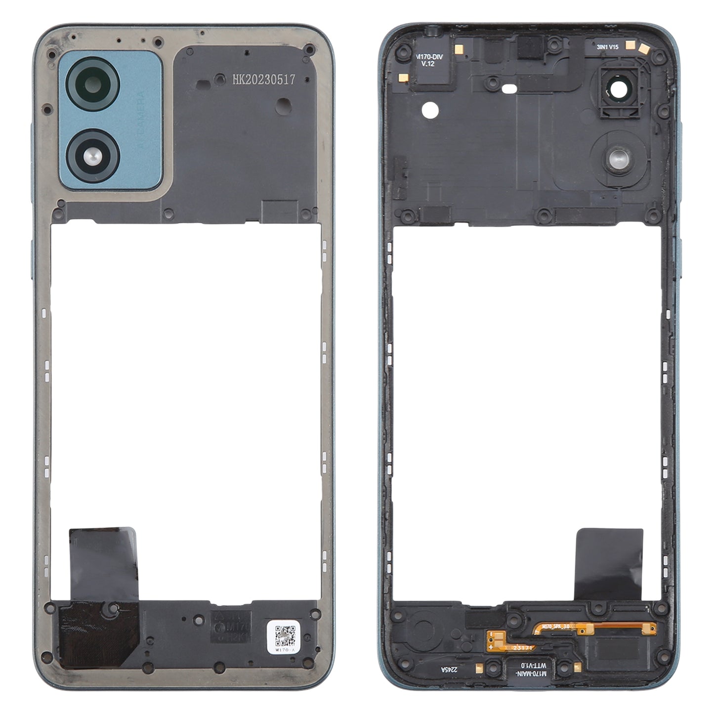 For-Motorola-Moto-E13-Original-Middle-Frame-Bezel-Plate-(Green)