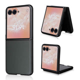 For-Motorola-Moto-Razr-50-Ultra-PU-Leather-PC-Phone-Case(Green)