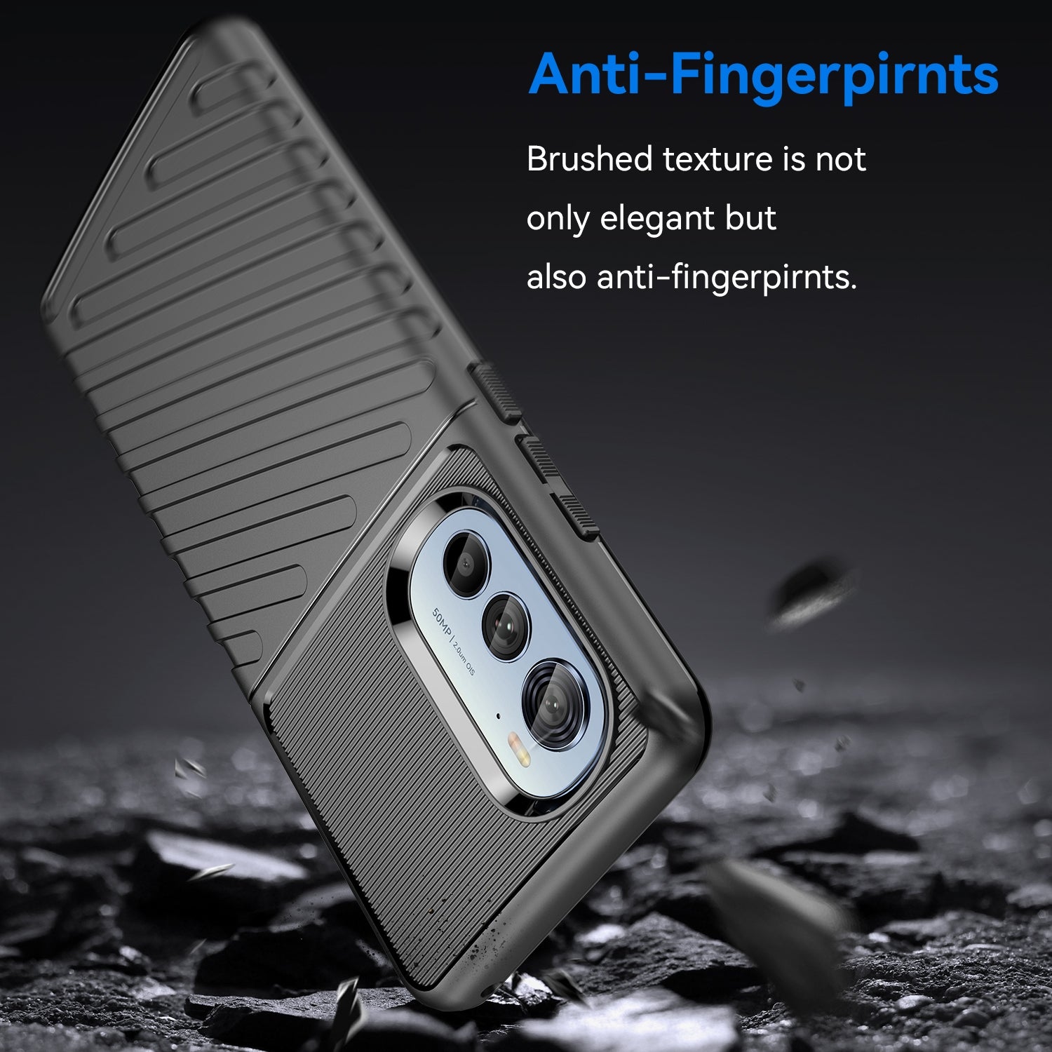 For-Motorola-Edge-30-Pro-Thunderbolt-Shockproof-TPU-Protective-Soft-Phone-Case(Black)