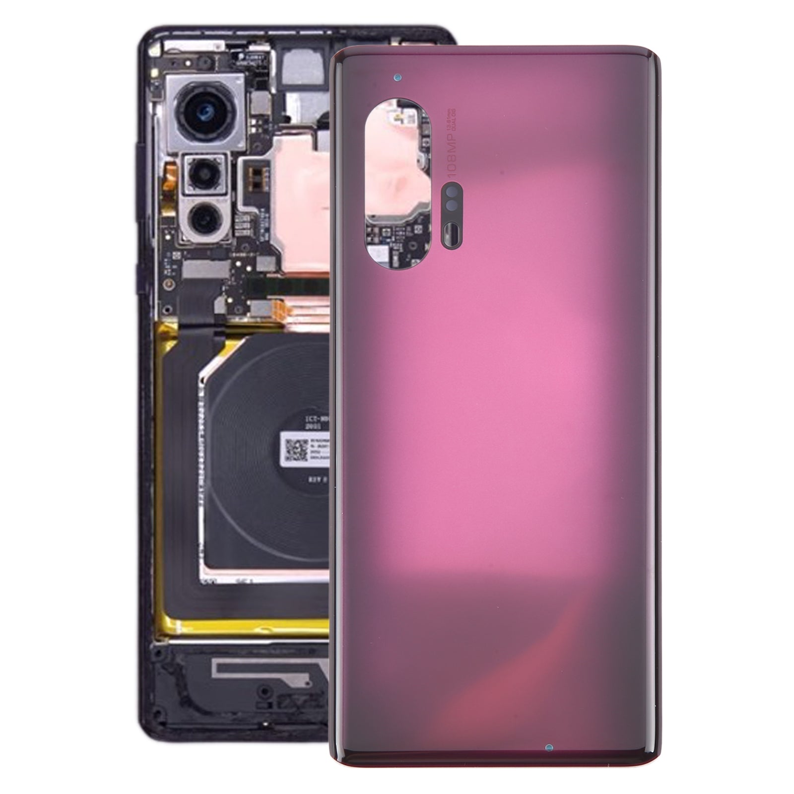 For-Motorola-Edge+-2020-Original-Battery-Back-Cover(Red)