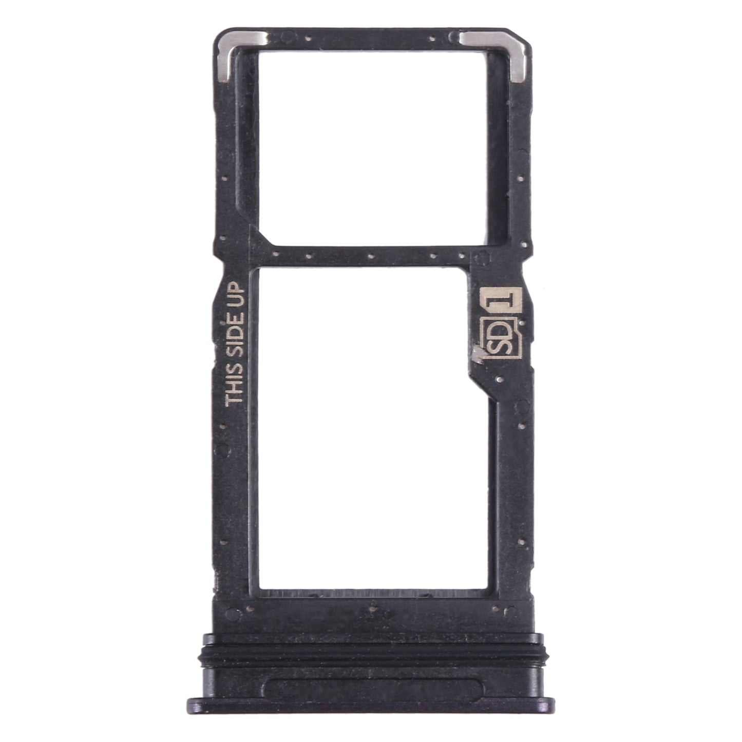 For-Motorola-One-5G-Ace-SIM-Card-Tray-+-Micro-SD-Card-Tray-(Black)