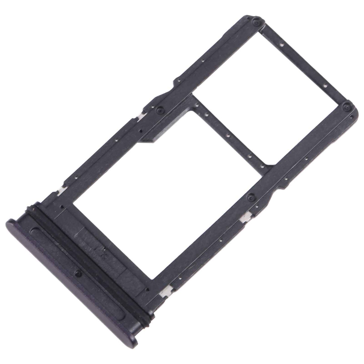 For-Motorola-One-5G-Ace-SIM-Card-Tray-+-Micro-SD-Card-Tray-(Black)